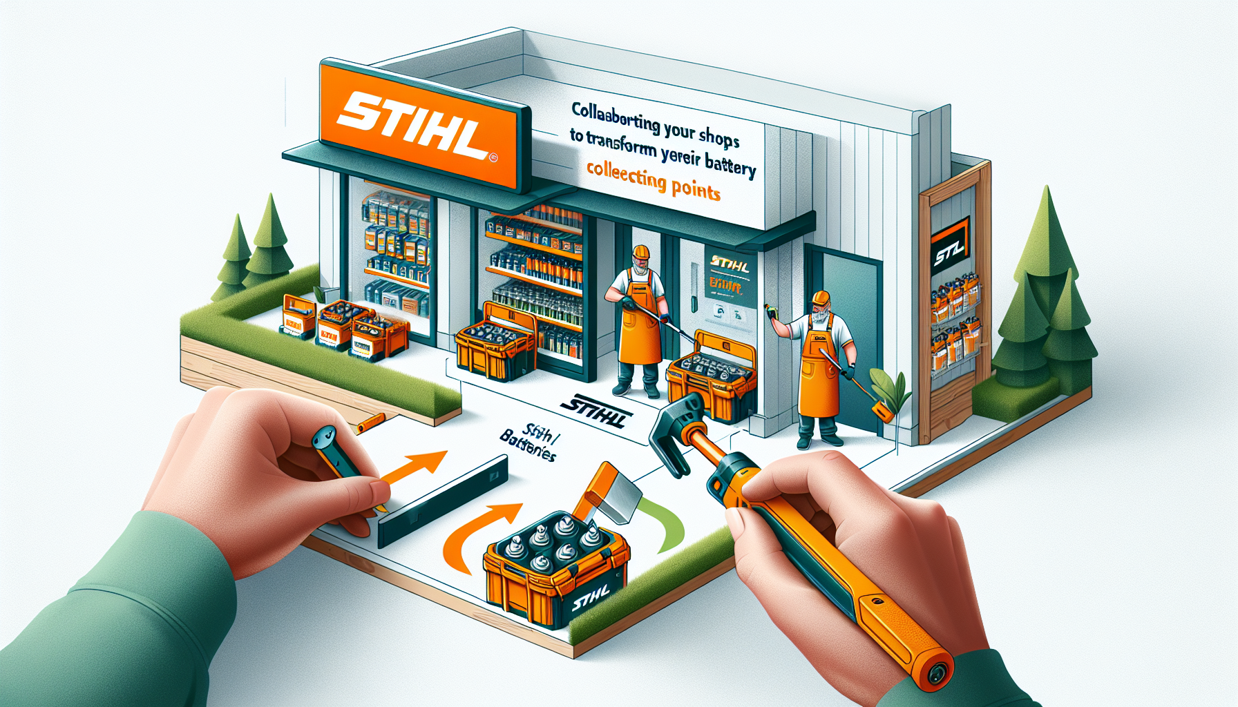 STIHL Colabora con Ecopilas para Convertir sus Tiendas en Puntos de Recogida