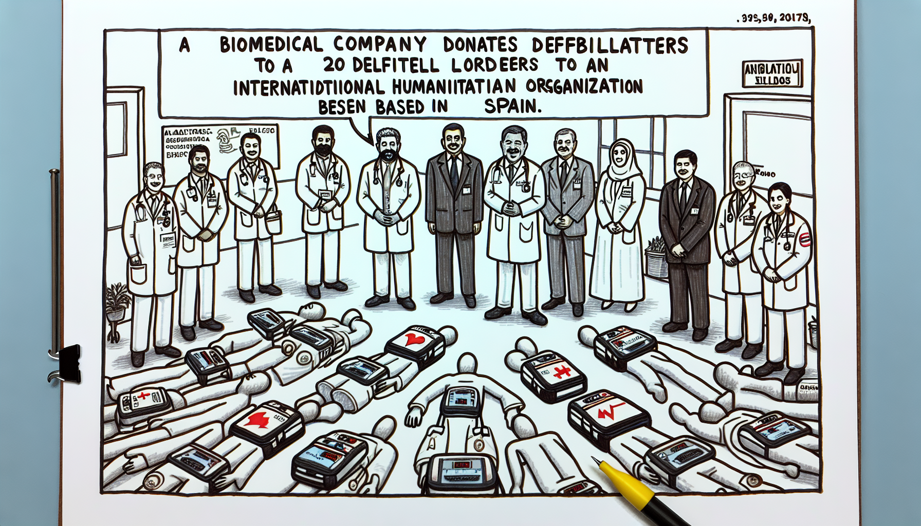 Almas Industries Dona 20 Desfibriladores a Médicos del Mundo España